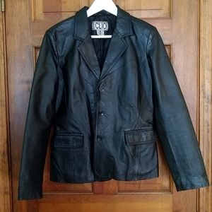 Button Up Leather Jacket